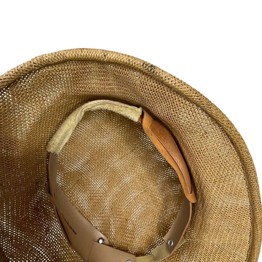 Vintage Brookstone Woven Safari Hat